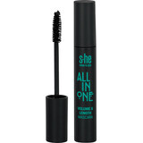 S-he colour&style All in one mascara volume&alungire Nr. 171/001, 12 ml