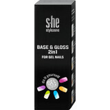 S-he colour&style Base & gloss 2 en 1 gel à ongles, 7 ml