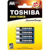 Toshiba R3-AAA Batteries, 4 pièces