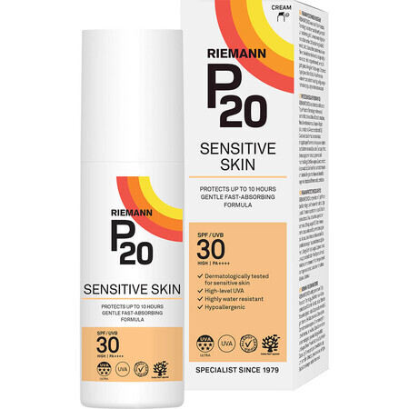 Sensitive Gesichts- und Körpercreme mit SPF 30, RIEMANN P20, 100 ml