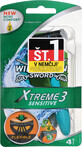 Wilkinson Xtreme 3 rasoir sensible, 4 pc