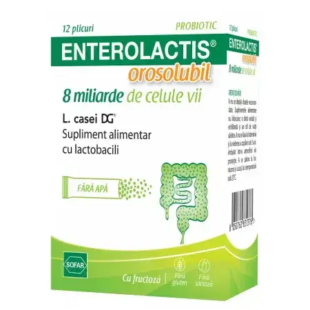 Enterolactis orosoluble, 12 sachets, Sofar