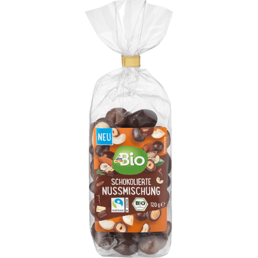 DmBio ECO Schokoladenüberzogene Nüsse, 120 g