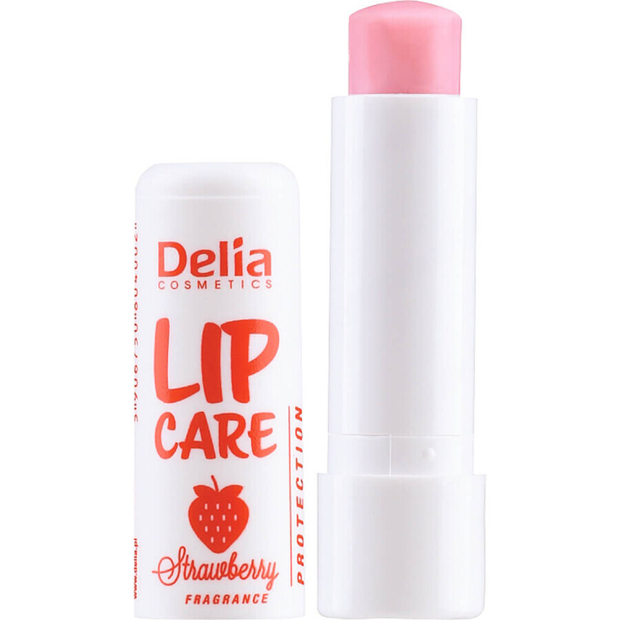 Lippenbalsam mit Erdbeergeschmack, 4,9 g, Delia