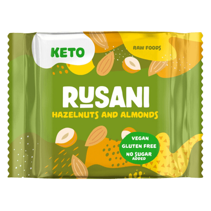 Biscuits végétaliens aux noisettes et aux amandes, 40 g, Rusani