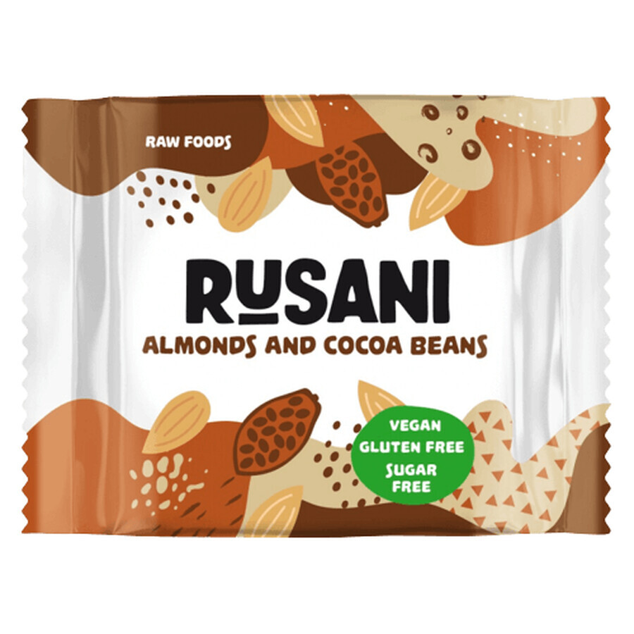 Biscuits végétaliens aux fèves de cacao, 40 g, Rusani