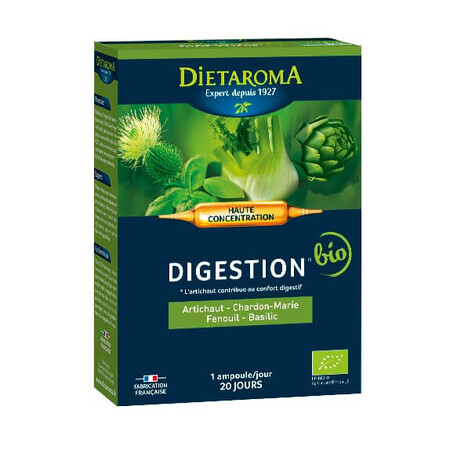 Digestie Digestion Bio, 20 ampoules, Laboratoires Dietaroma