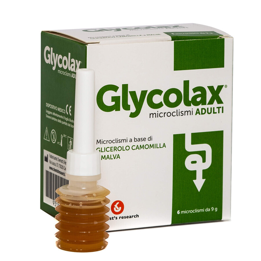 Microclisme pentru adulti, 6 bucati, Glycolax