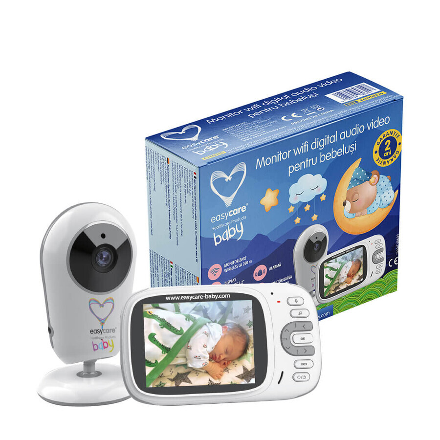 Babyphone numérique audio et vidéo Wifi, VB609, Easycare