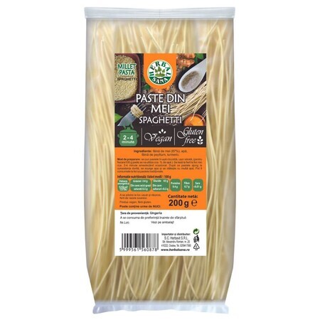 Pâtes de millet, spaghetti, 200 g, Herbal Sana