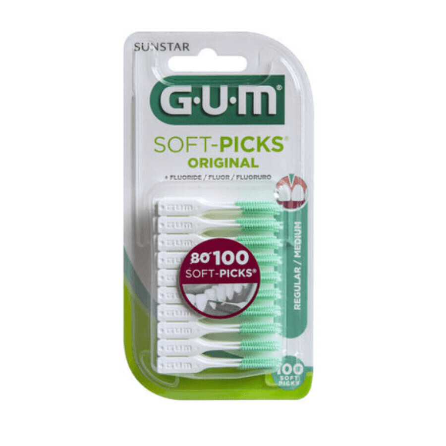 Brosses interdentaires Soft Picks Original M, 100 pièces, Sunstar Gum