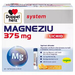 Système de magnésium liquide, 375 mg, 30 flacons, Doppelherz (vegan)