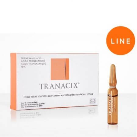 Fiole solutie faciala sterila Tranacix, 10 x 2 ml, LSI