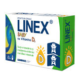 Linex Baby avec Vitamine D3 gouttes orales, 8 ml, Sandoz