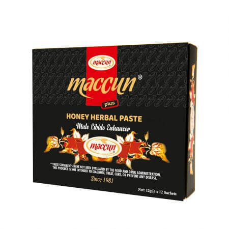 Pasta di miele per potenza Afrodisiac Herbal, 12 bustine x 12 g, Maccun