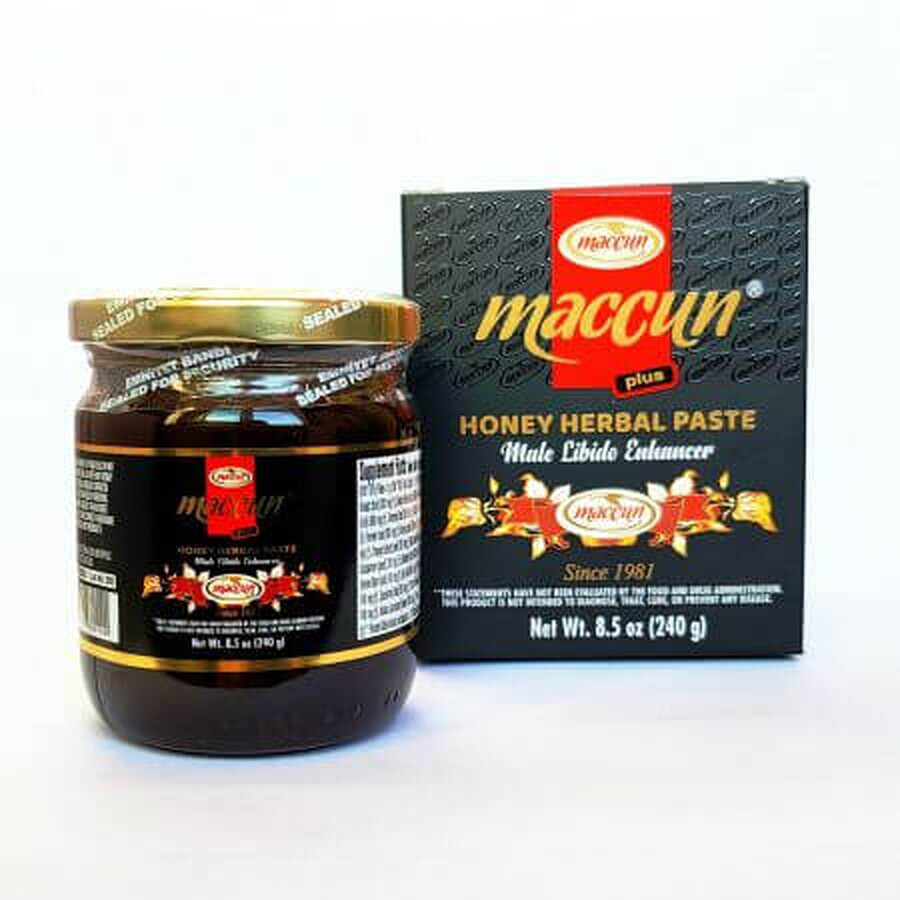 Pasta de miere pentru potenta Afrodisiac Herbal, 240 g, Maccun recenzii