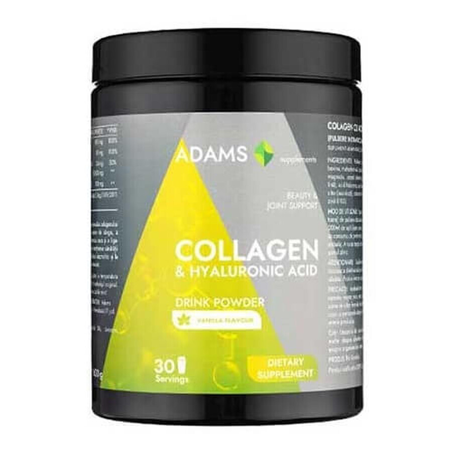 Collagen HA Active Line Vanilla Instant Powder, 600 g, Adams