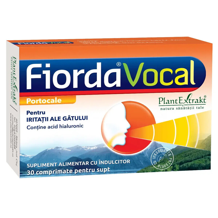 Fiorda Vocal Orange x 30cpr, Extrait de plantes