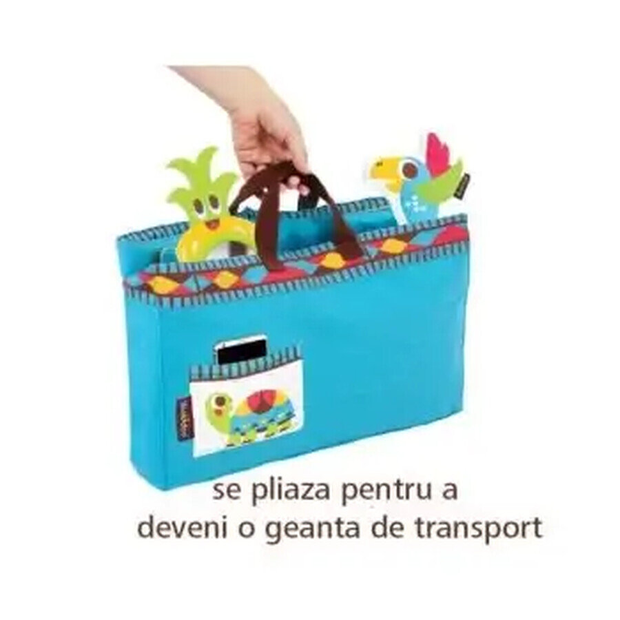 Tappetino da gioco pieghevole Fiesta, trasformabile in borsa per il trasporto 40167, 1 pezzo, YookiDoo