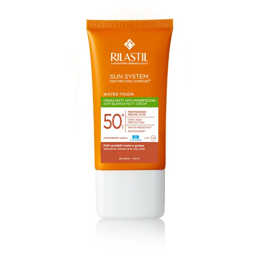 RILASTIL Water Touch Mat Cream SPF 50+ SUN SYSTEM, 50 ml