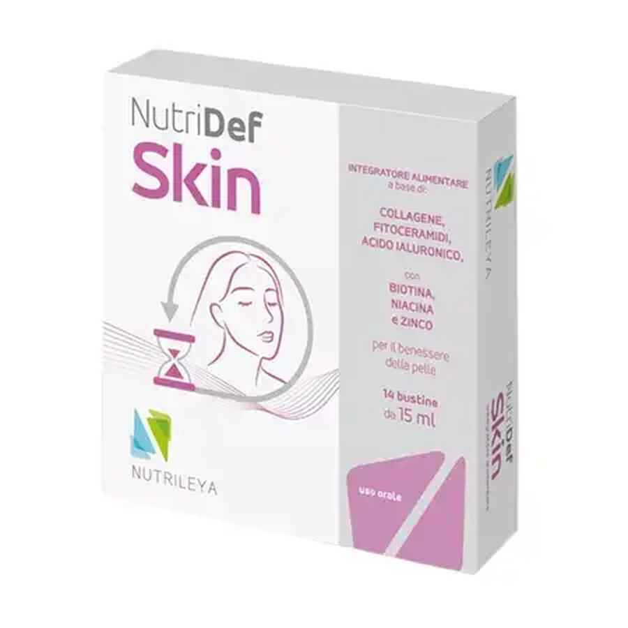 NutriDef Skin pour le bien-être et la beauté de la peau, 14 sachets, Nutrileya