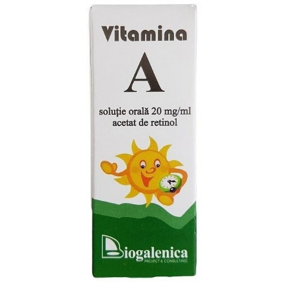 Solution huileuse à la vitamine A - 10ml, Biogalenic