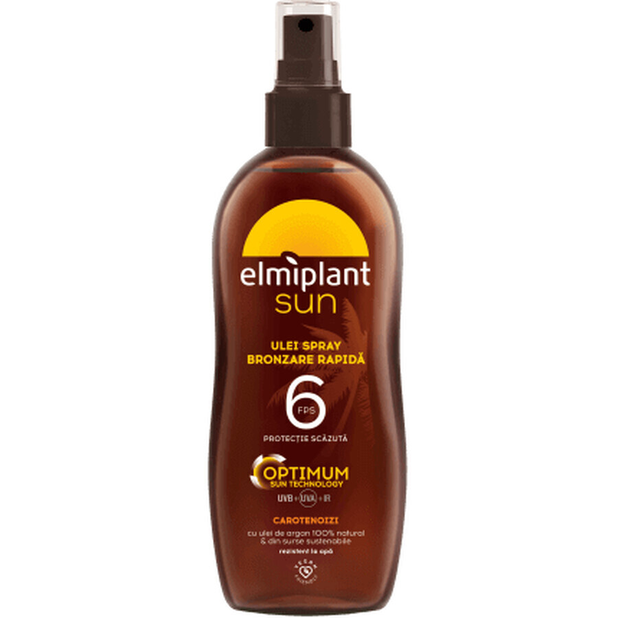 Elmiplant Beschleunigtes Bräunungsspray Öl SPF6, 150 ml