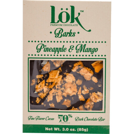 Lök Chocolat à l'ananas et à la mangue, 85 g