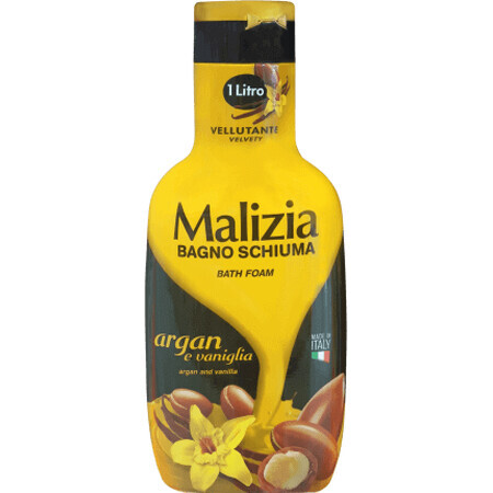 Malizia Bagnoschiuma all'olio di argan e vaniglia, 1 l