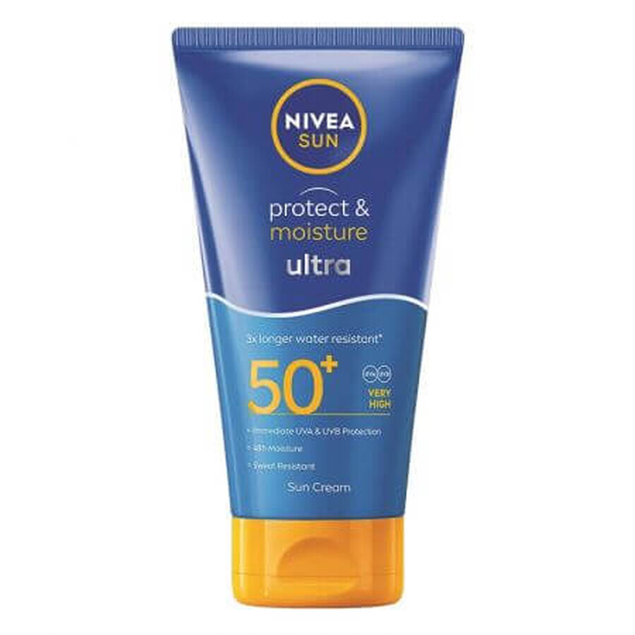 Lotion avec SPF50+ Protect &amp; Moisture Ultra, 150 ml, Nivea Sun