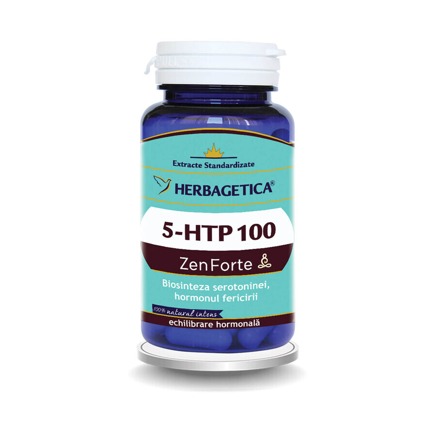 5 HTP 100 Zen Forte, 30 capsules, Herbagetica