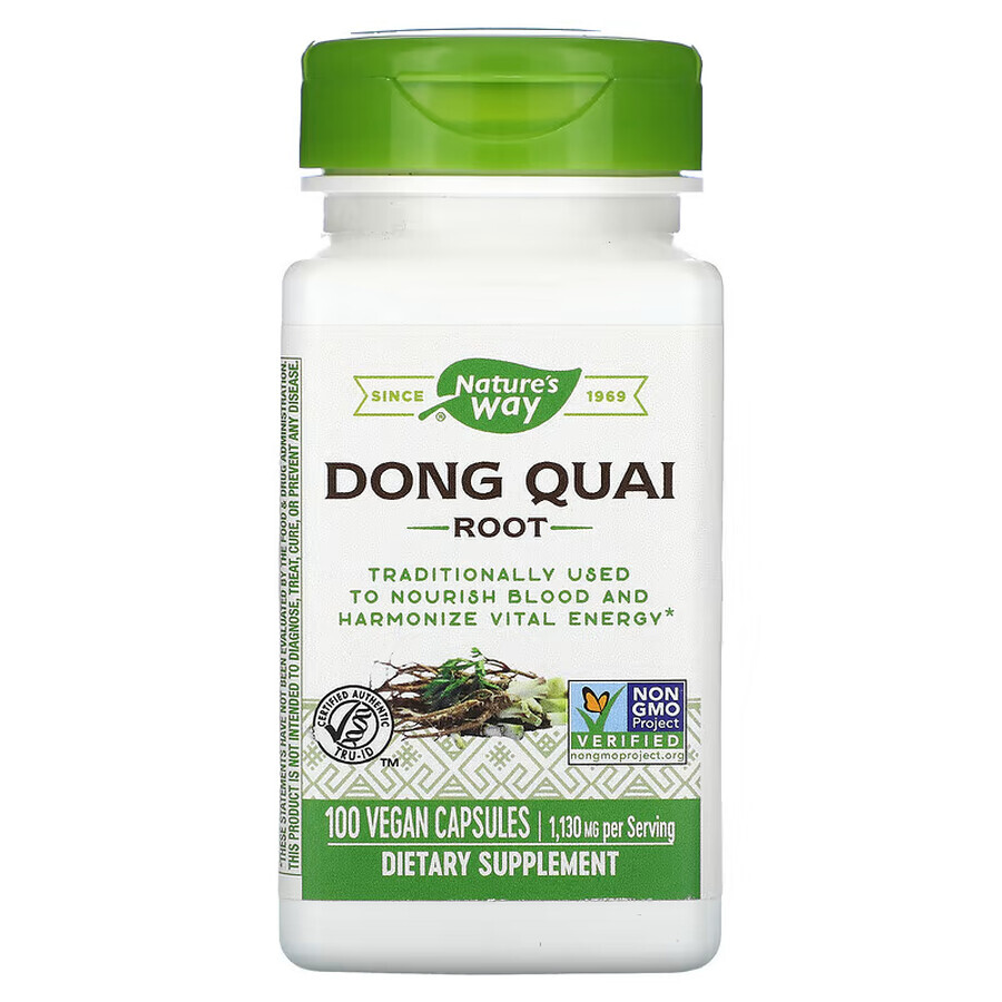 Dong Quai 565 mg Natures Way, 100 Kapseln, Secom
