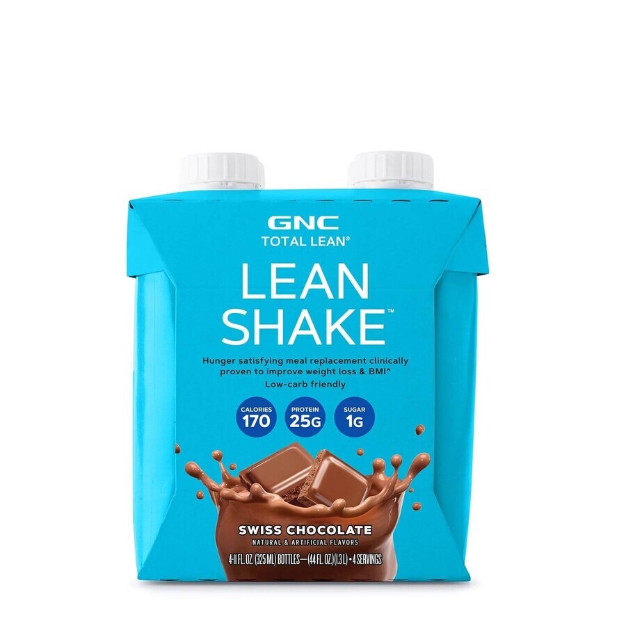 Gnc Total Lean Lean Shake 25 Cu Aroma De Ciocolata Elvetiana, 325 Ml