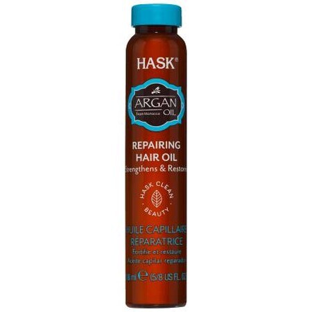 Hask Huile capillaire réparatrice à l'huile d'argan, 18 ml