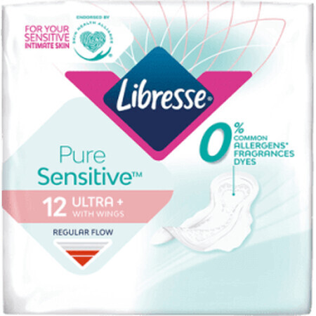 Libresse Pure Sensitive absorbant normal, 12 pièces