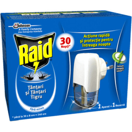 Raid Répulsif électrique contre les moustiques, 21 ml