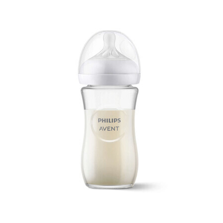 Natural Response Glasflasche, 1 Monat +, 240 ml, Philips Avent