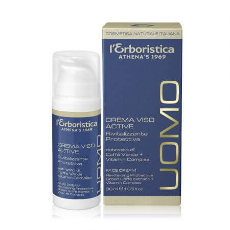 Crema protettiva con estratto di caffè verde per uomo Uomo Active, 30 ml, L'Erboristica