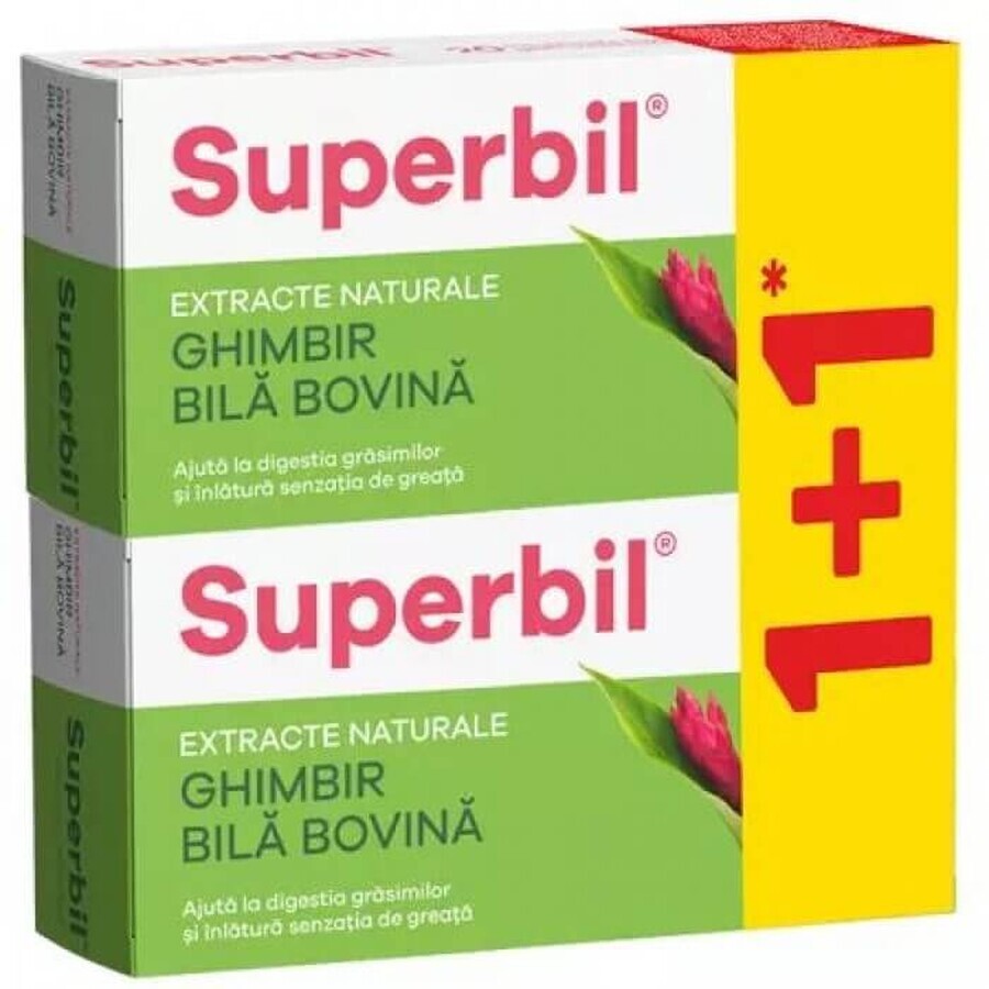 Superbil pack, 20 comprimés + 20 comprimés, Fiterman Pharma