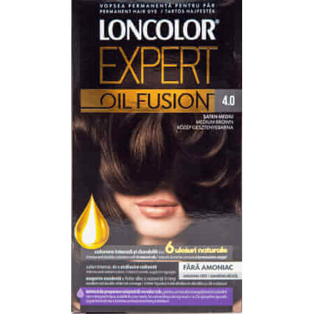 Loncolor Expert Tintura per capelli senza ammoniaca Oil Fusion 4.0 castano medio, 1 pz