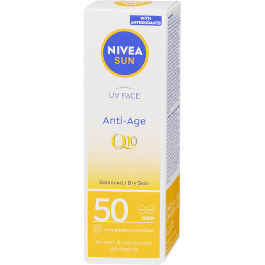 Nivea Sun Crème solaire pour le visage SPF50, 50 ml