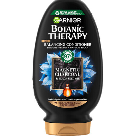 Garnier Botanic Therapy Hair Conditioner Charbon magnétique et huile de graines noires, 200 ml