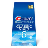 Bandes blanches Whitestrips Vivid 3D Teeth Whitening Strips, 20 bandes, Crest