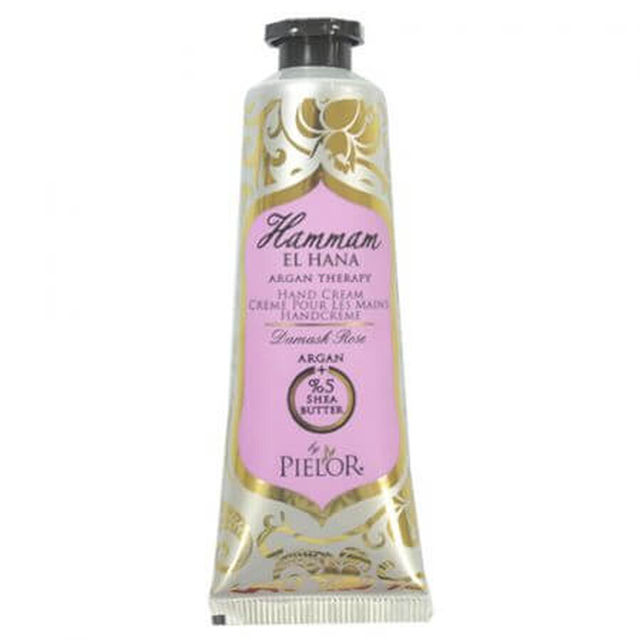 Crema pentru maini Damask Rose, 30 ml, Pielor Hammam