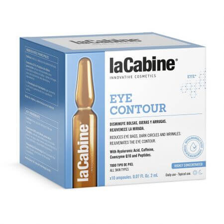 Fläschchen Eyecontour, 10 Fläschchen x 2 ml, La Cabine