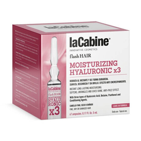 Flash Hair Moisture Hyaluronic Vial, 7 Fläschchen x 5 ml, La Cabine