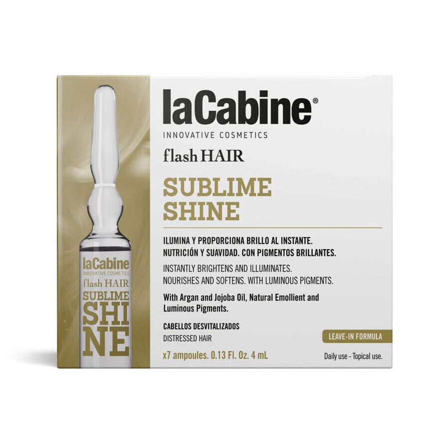 Flash Hair Sublime Shine flacons, 7 flacons x 5 ml, La Cabine