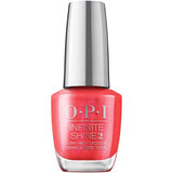 Collection Infinite Shine Left Your Texts on Red vernis à ongles, 15 ml, OPI