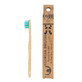 Spazzolino da denti in bamb&#249; per bambini, 2+ anni, morbido, blu-verde, 1 pezzo, Gingia