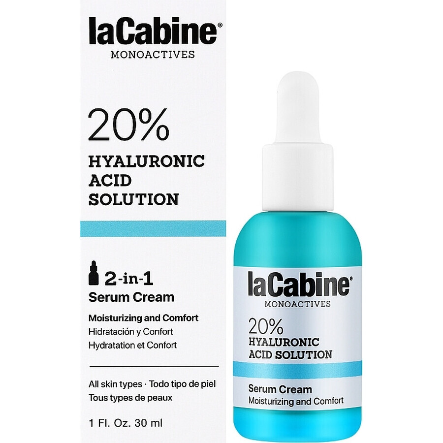 Ser-cream Monoactives 20% Acide Hyaluronique, 30 ml, La Cabine